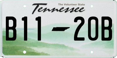 TN license plate B1120B