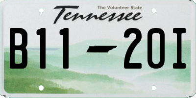 TN license plate B1120I