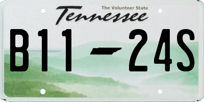TN license plate B1124S