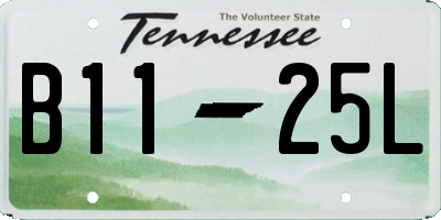 TN license plate B1125L