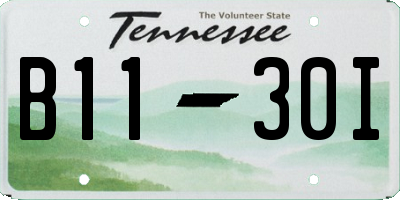 TN license plate B1130I