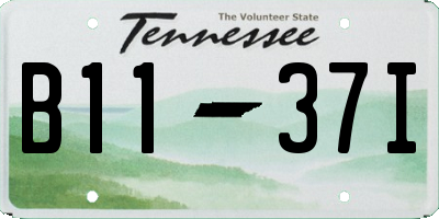 TN license plate B1137I