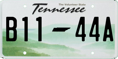 TN license plate B1144A