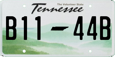 TN license plate B1144B