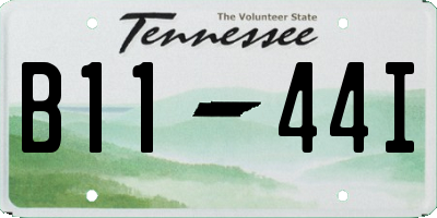 TN license plate B1144I