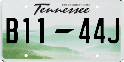 TN license plate B1144J