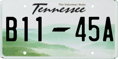 TN license plate B1145A