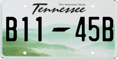 TN license plate B1145B