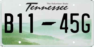 TN license plate B1145G