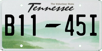 TN license plate B1145I
