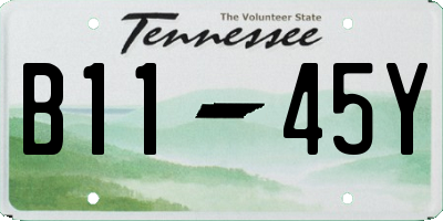 TN license plate B1145Y