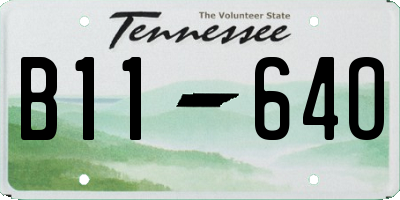 TN license plate B1164O