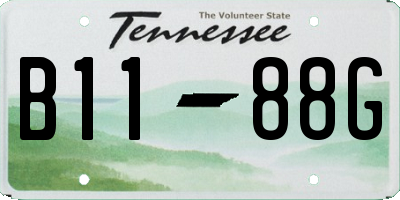 TN license plate B1188G
