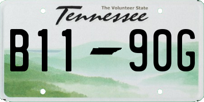 TN license plate B1190G