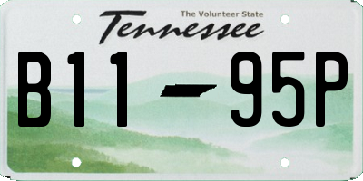 TN license plate B1195P