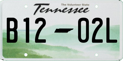 TN license plate B1202L