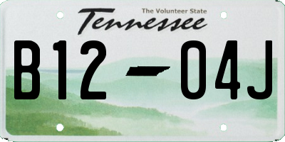 TN license plate B1204J