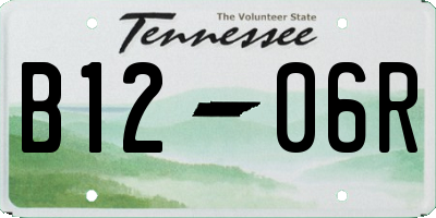 TN license plate B1206R