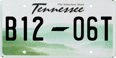 TN license plate B1206T