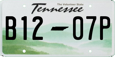TN license plate B1207P