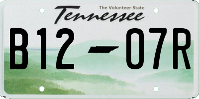 TN license plate B1207R
