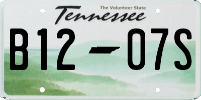 TN license plate B1207S