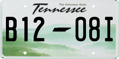 TN license plate B1208I