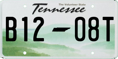 TN license plate B1208T
