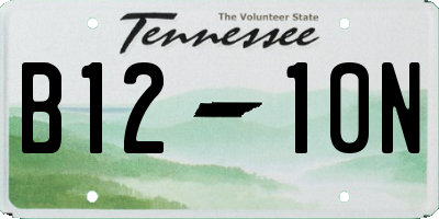 TN license plate B1210N