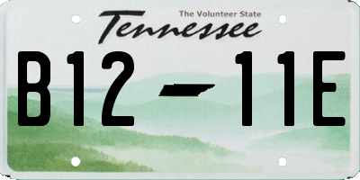 TN license plate B1211E