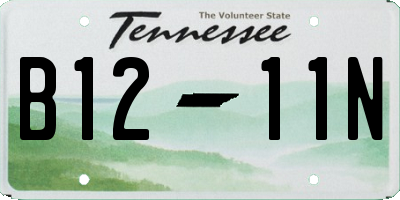 TN license plate B1211N