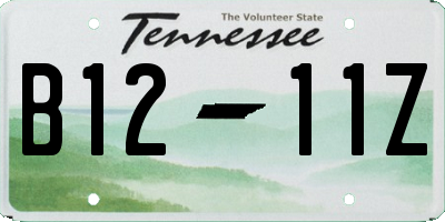 TN license plate B1211Z