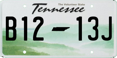 TN license plate B1213J