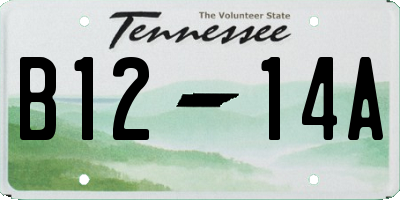 TN license plate B1214A