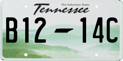 TN license plate B1214C