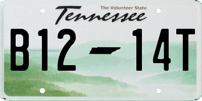 TN license plate B1214T
