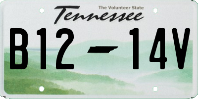 TN license plate B1214V