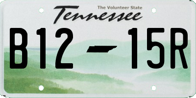 TN license plate B1215R