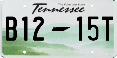 TN license plate B1215T