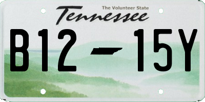 TN license plate B1215Y