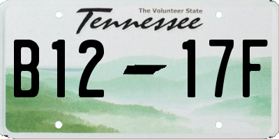 TN license plate B1217F