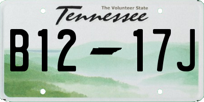 TN license plate B1217J