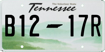 TN license plate B1217R