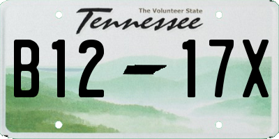 TN license plate B1217X