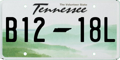 TN license plate B1218L