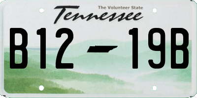 TN license plate B1219B