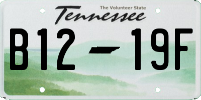 TN license plate B1219F