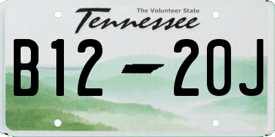 TN license plate B1220J