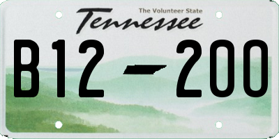 TN license plate B1220O