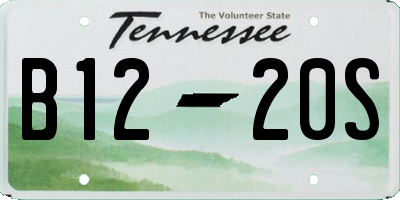 TN license plate B1220S